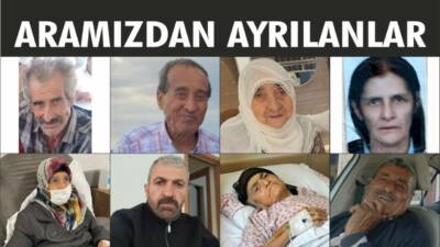 19-22.09.2025 Cuma, Cumartesi, Pazar, Pazartesi gününe ait Besni’de Vefat Edenler