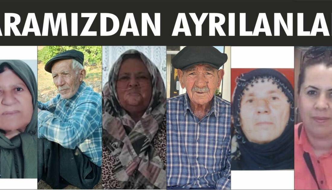 29-31.08.2025 Cuma, Cumartesi, Pazar gününe ait Besni’de Vefat Edenler köşesi.