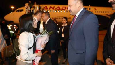 Japonya Altes Prensesi Akiko Mikasa, arkeolojik kazı alanlarını ziyaret etmek