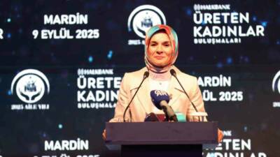 Aile ve Sosyal Hizmetler Bakanı Mahinur Özdemir Göktaş, Mardin'de Halkbank