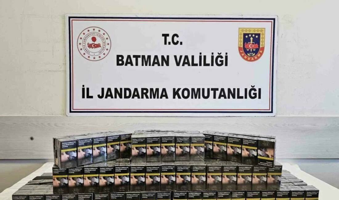 Batman'da, Hasankeyf İlçe Jandarma Komutanlığı ekiplerinin yaptığı operasyonda 15 araçta