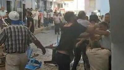 Batman'ın Kozluk ilçesinde iki grup arasında çıkan taşlı sopalı kavgada