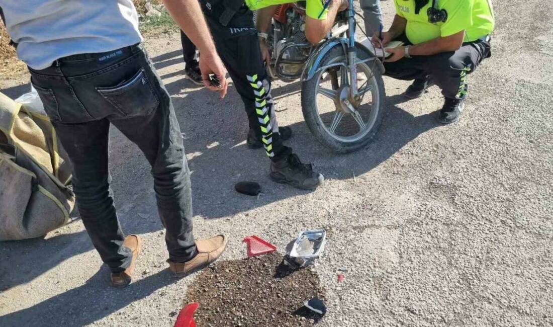 Gölbaşı ilçesinde plakasız motosikletin devrilmesi sonucu sürücü yaralandı. Kazada, sürücü