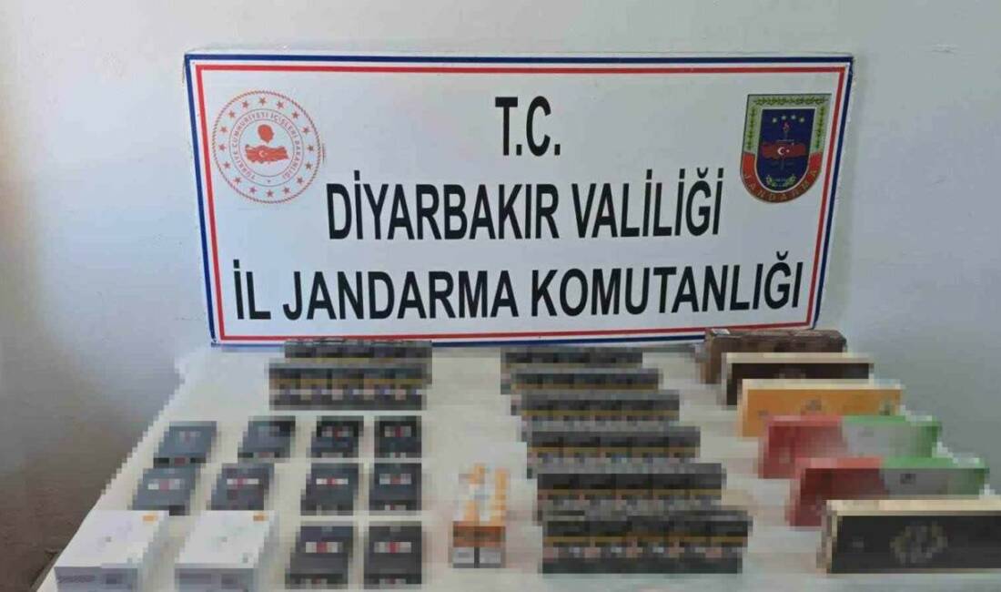 Diyarbakır'da yapılan operasyonlarda kaçakçılıkla mücadele kapsamında birçok malzeme ele geçirildi