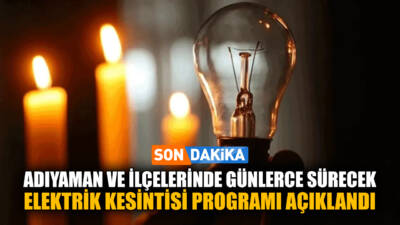 Adıyaman’ın Gerger, Gölbaşı ve Merkez ilçelerinde bakım ve şebeke çalışmaları