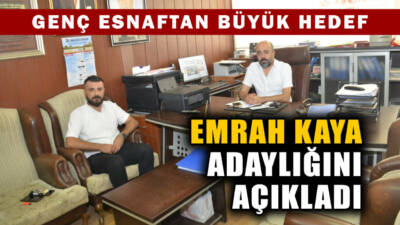 Besni’nin genç, çalışkan ve sevilen esnaflarından Emrah Kaya, Esnaf ve