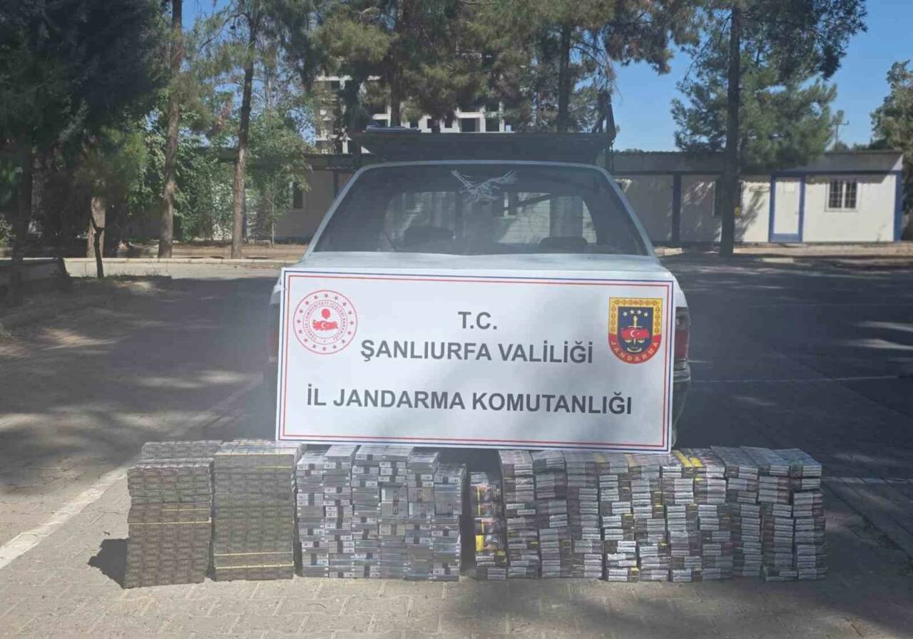 Şanlıurfa’nın Eyyübiye ilçesinde jandarma ekipleri tarafından gerçekleştirilen operasyonda 2 bin