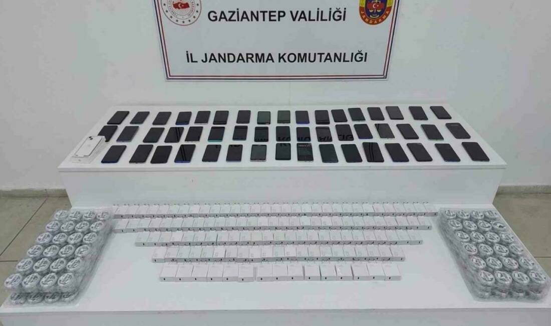 Gaziantep'te jandarma ekiplerinin yaptığı operasyon sonucu değeri 1 milyon 300