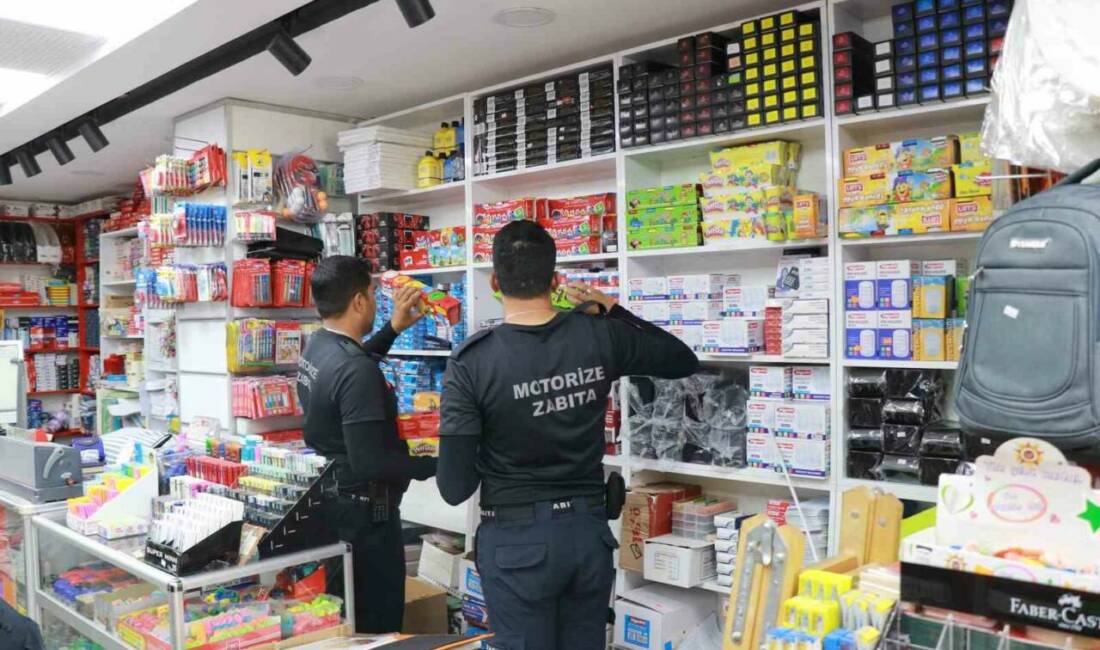 Haliliye Belediyesi Zabıta Müdürlüğü, yeni eğitim öğretim yılı başlangıcında kırtasiyelerdeki