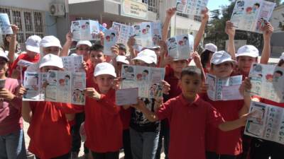 Kilis'te Selahattin İyigün İlkokulu'nda "Sağlıklı Çocuk, Sağlıklı Gelecek" programı düzenlendi.