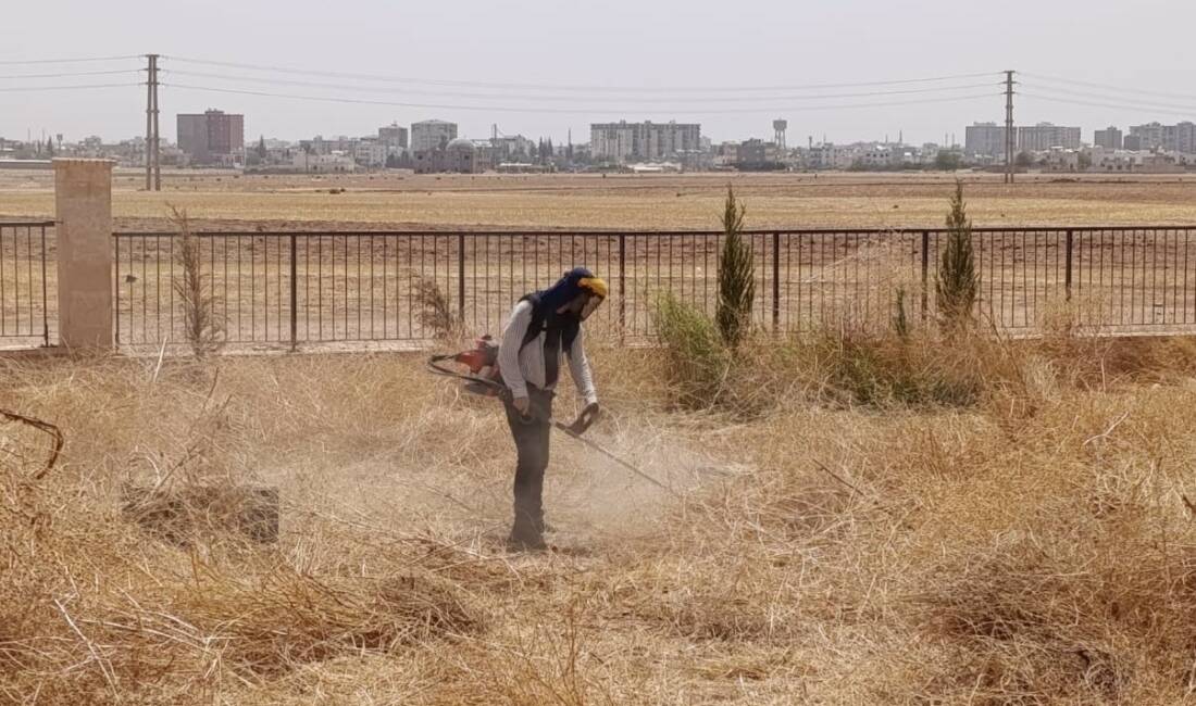 Mardin Büyükşehir Belediyesi, Kızıltepe Millet Bahçesi'nde bakım ve yenileme çalışmaları