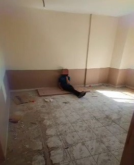 Adıyaman’ın Kahta ilçesinde daha önceden dershane olarak kullanılan ve atıl