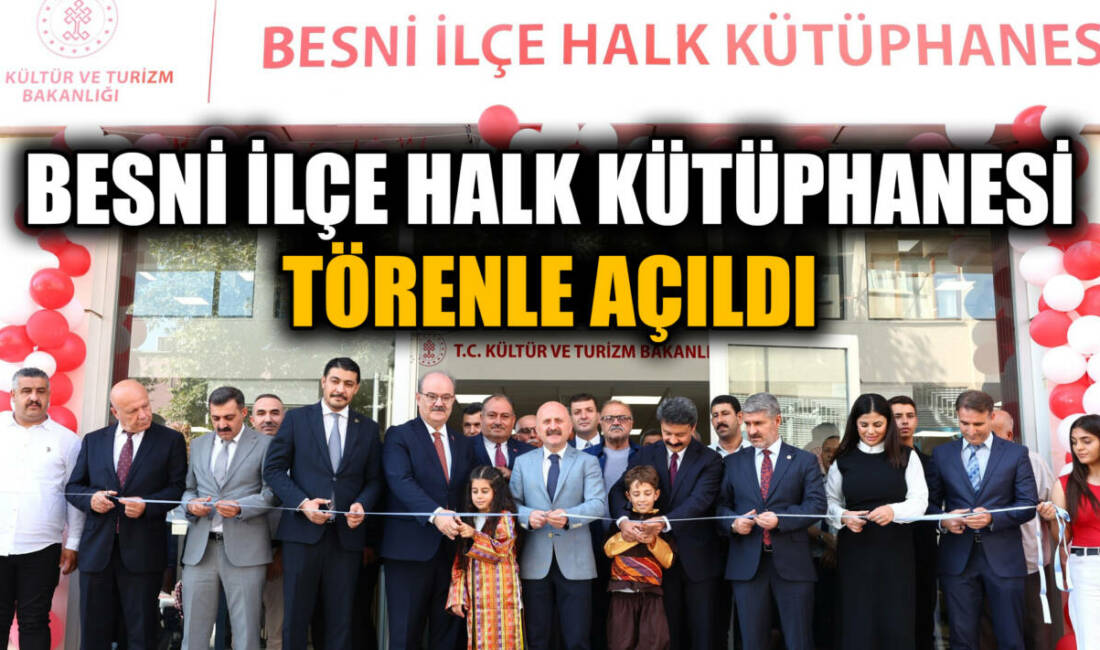 Besni’de geçtiğimiz aylarda çalışmaları tamamlanan İlçe Halk Kütüphanesi, Kültür ve