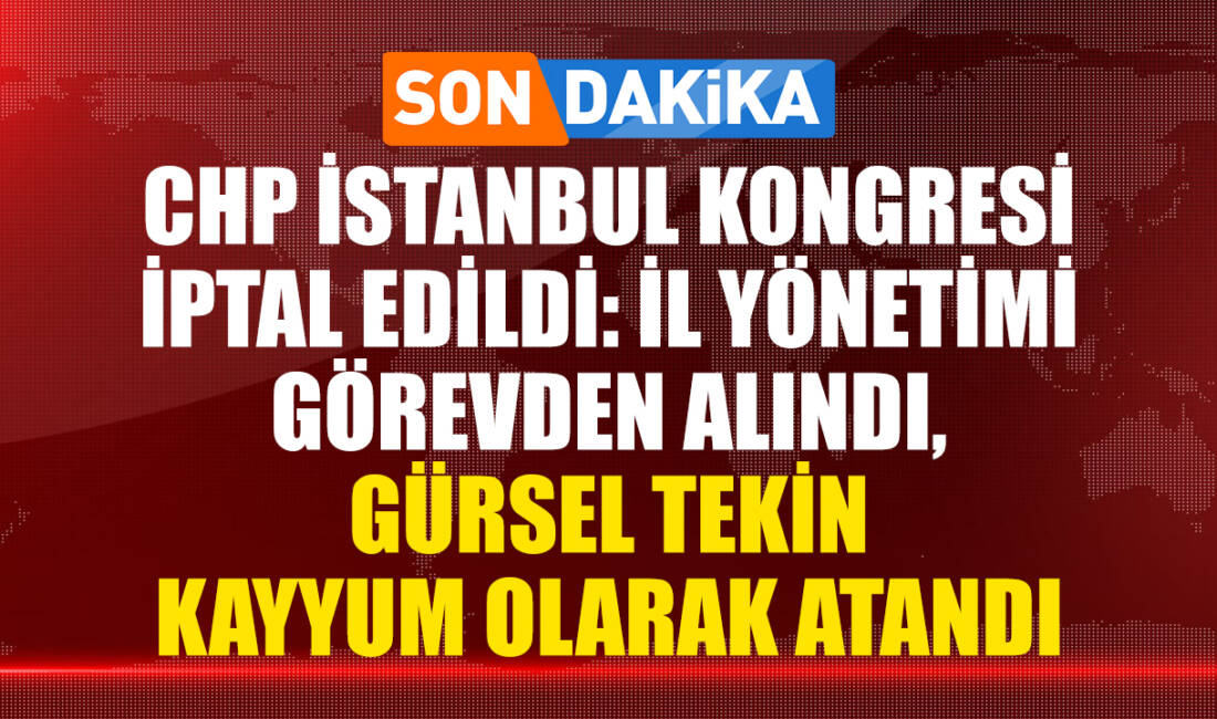 Cumhuriyet Halk Partisi’nin (CHP) İstanbul İl Kongresi hakkında açılan dava