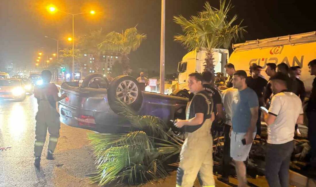 Mardin Kızıltepe ilçesinde meydana gelen trafik kazasında seyir halindeki bir
