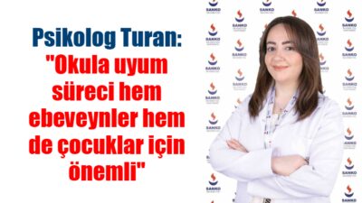 Çocukların okula uyum sürecinin önemli olduğunu belirten SANKO Üniversitesi Hastanesi