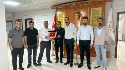 Sağlık-Sen Şırnak Şube Başkanı Sabgatullah Anmal ve beraberindeki yönetim, Şehit