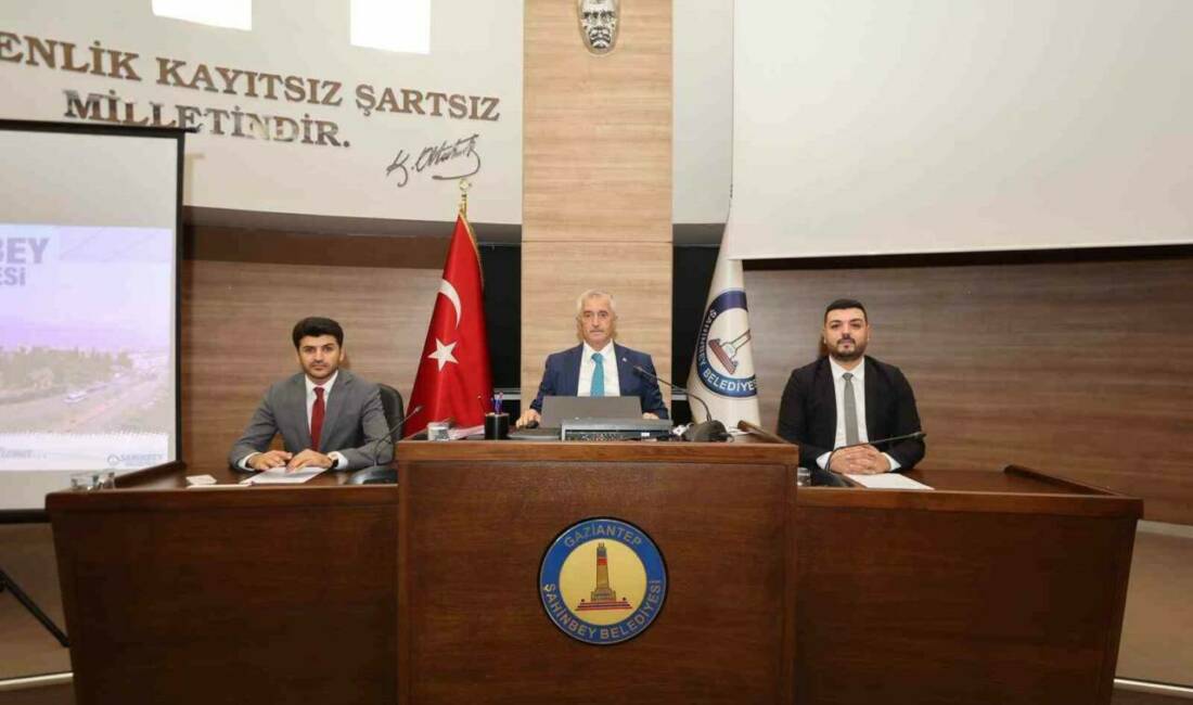 Şahinbey Belediye Meclisi, Eylül ayının ilk birleşimini Meclis Başkanı Mehmet