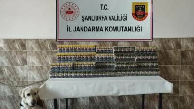 Viranşehir ilçesinde jandarma ekipleri tarafından yapılan operasyonda 420 paket gümrük