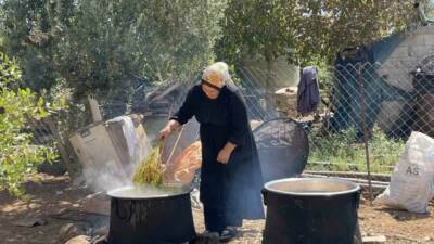 Şanlıurfa'da yapılan üzüm hasadıyla birlikte üzümün pekmez üretim süreci başlamış