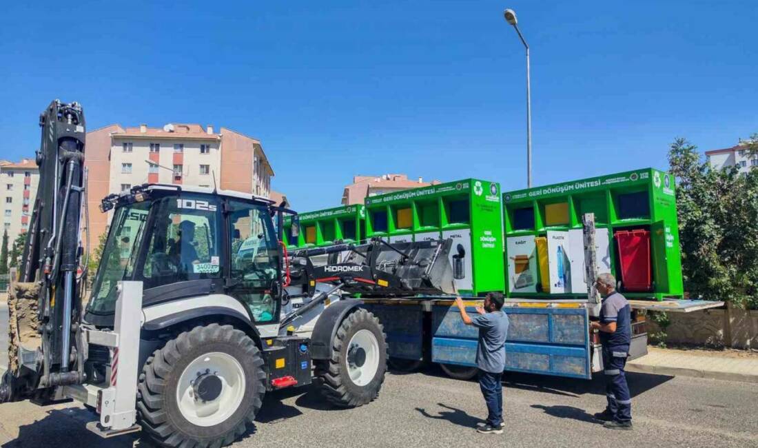 Diyarbakır Büyükşehir Belediyesi, Kayapınar ilçesindeki 15 siteye atık toplama üniteleri