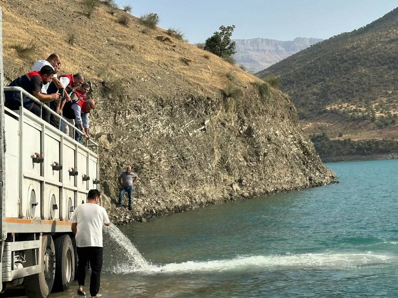 Tarım ve Orman Bakanlığı'nın yürüttüğü "Su Kaynaklarının Balıklandırılması Projesi" kapsamında
