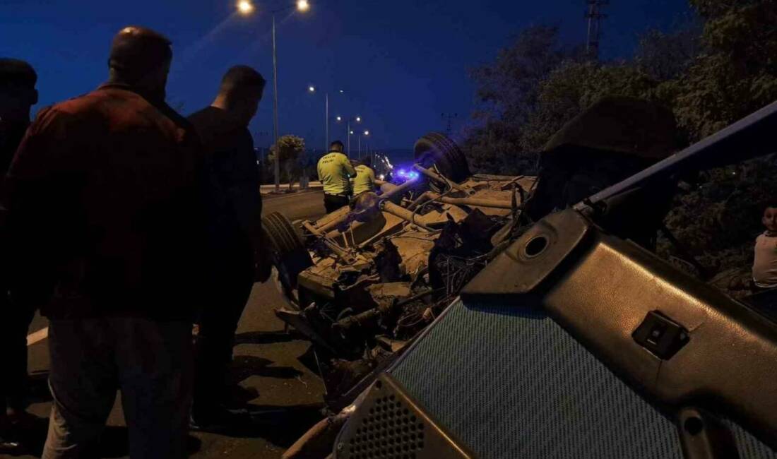 Kilis'te meydana gelen bir trafik kazasında, Tofaş marka bir araç