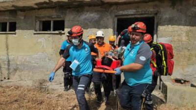 Diyarbakır’ın Eğil ilçesinde gerçekleştirilen UMKE il tatbikatında 138 personelin katılımıyla