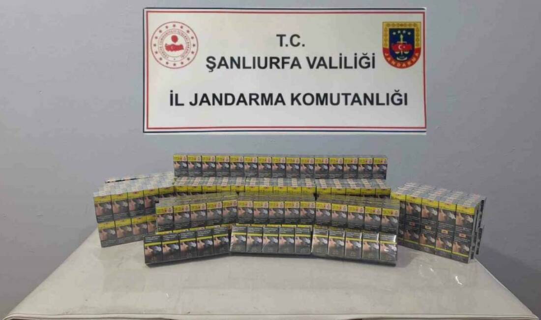 Viranşehir ilçesinde jandarma ekiplerinin gerçekleştirdiği operasyonda bin 30 paket gümrük