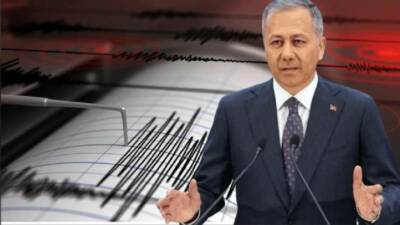 İçişleri Bakanı Ali Yerlikaya, Balıkesir’in Sındırgı ilçesinde meydana gelen 6.1