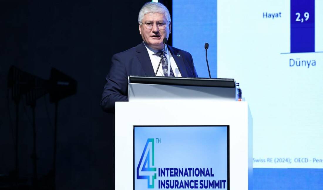Uluslararası Sigorta Zirvesi’nde yaptığı konuşmada sigorta sektörünün gelişimine değinen Türkiye