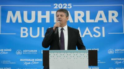 Adıyaman Belediye Başkanı Abdurrahman Tutdere, merkez mahalle ve köy muhtarlarıyla