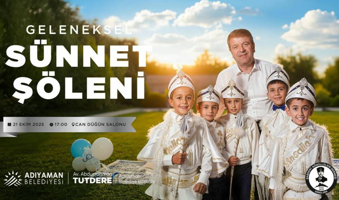 Adıyaman Belediyesi tarafından geleneksel hale getirilen “Sünnet Şöleni” bu yıl