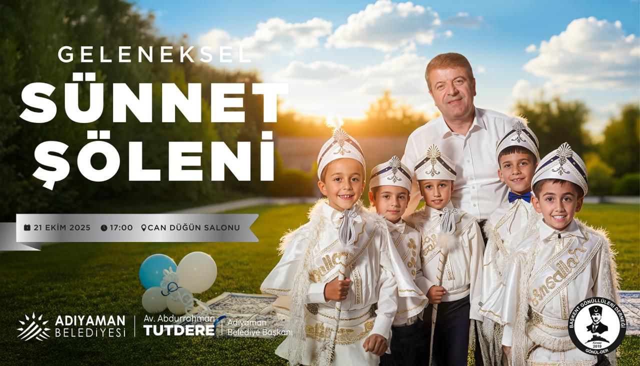 Adıyaman Belediyesi tarafından geleneksel hale getirilen “Sünnet Şöleni” bu yıl
