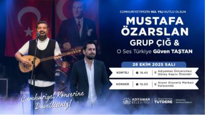 Adıyaman Belediyesi tarafından düzenlenecek etkinlikler, kortej yürüyüşüyle başlayacak ve konserlerle