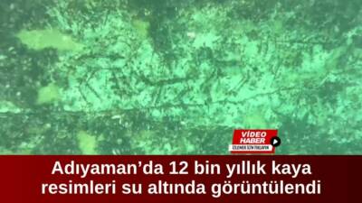 Adıyaman Atatürk Barajı kıyısındaki ana kayada yer alan 12 bin