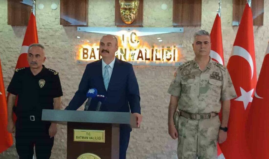 Batman Valisi Ekrem Canalp, eylül ayına ilişkin asayiş ve güvenlik