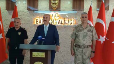 Batman Valisi Ekrem Canalp, eylül ayına ilişkin asayiş ve güvenlik
