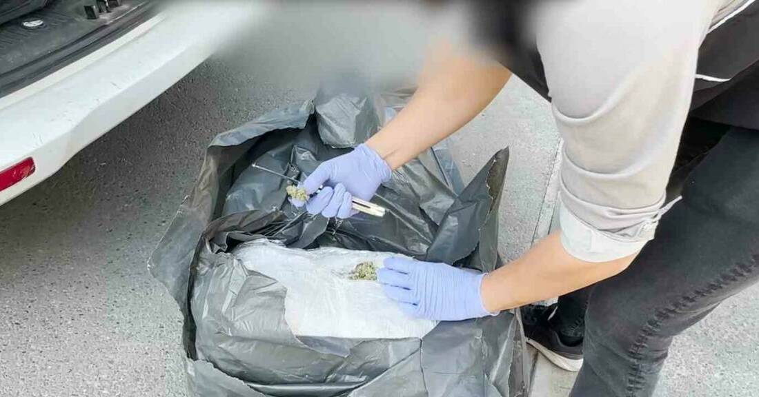 Batman'da durdurulan bir araçta, 20 kilo 400 gram skunk maddesi