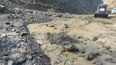 Batman'ın Sason ilçesinde şiddetli yağışların neden olduğu sel ve heyelanlar