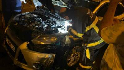 Batman'ın Çamlıca Mahallesi'nde park halindeki bir araç alev aldı. İtfaiye