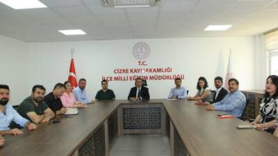 Cizre İlçe Milli Eğitim Müdürlüğü'nde özel öğretim kursları müdürleriyle değerlendirme