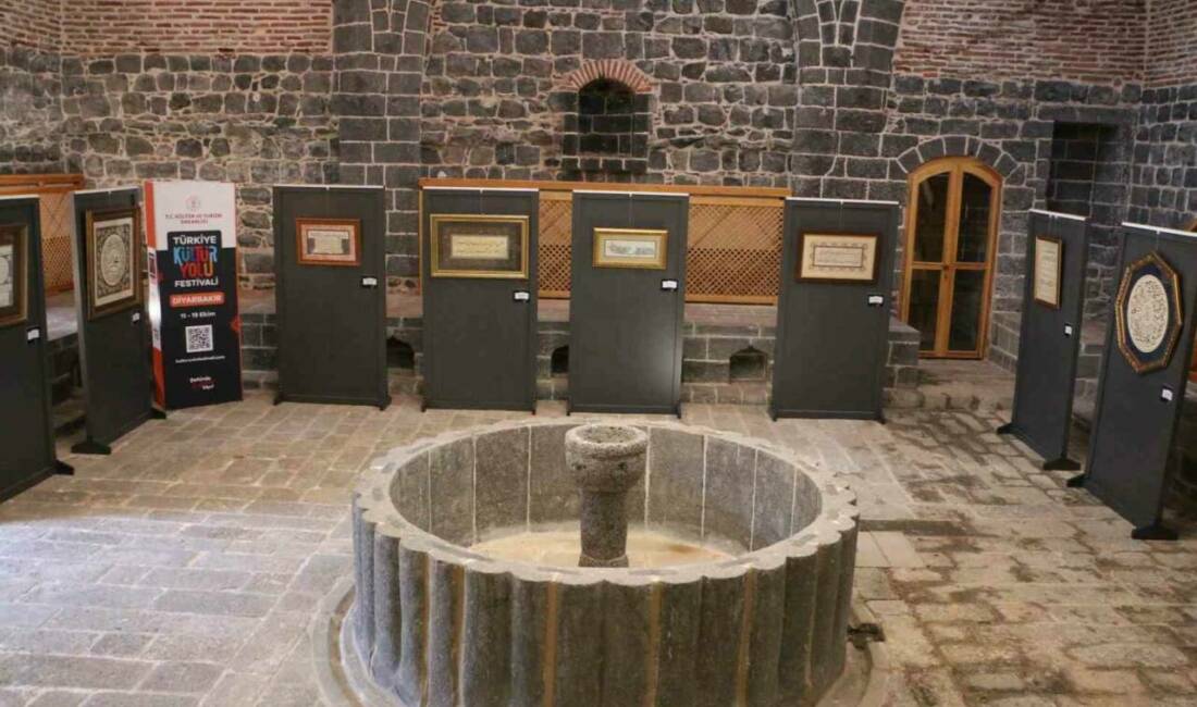 Diyarbakır'da düzenlenen 'Türkiye Kültür Yolu Festivali' kapsamında Hat sanatının ustası
