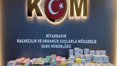 Diyarbakır'da il Emniyet Müdürlüğü tarafından eylül ayında gerçekleştirilen kaçakçılık operasyonlarında