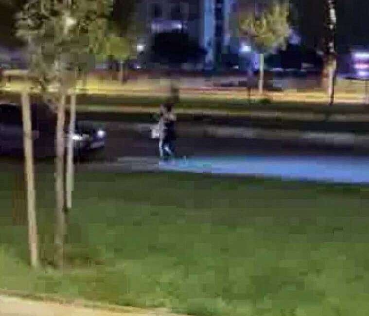 Diyarbakır'da bir kadın, ana yol üzerine çıkarak araçların önüne atladı.