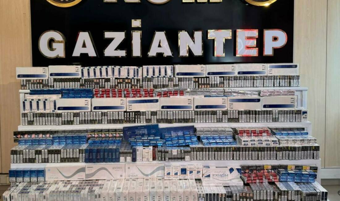 Gaziantep polisi, kaçakçılıkla mücadele kapsamında yaptığı operasyonlar sonucunda büyük miktarda