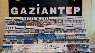 Gaziantep polisi, kaçakçılıkla mücadele kapsamında yaptığı operasyonlar sonucunda büyük miktarda