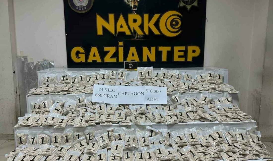 Gaziantep’te 510 bin adet uyuşturucu hap ele geçirildi: 1 şahıs tutuklandı Gaziantep'te polis ekipleri tarafından yapılan yol kontrolünde 510 bin adet