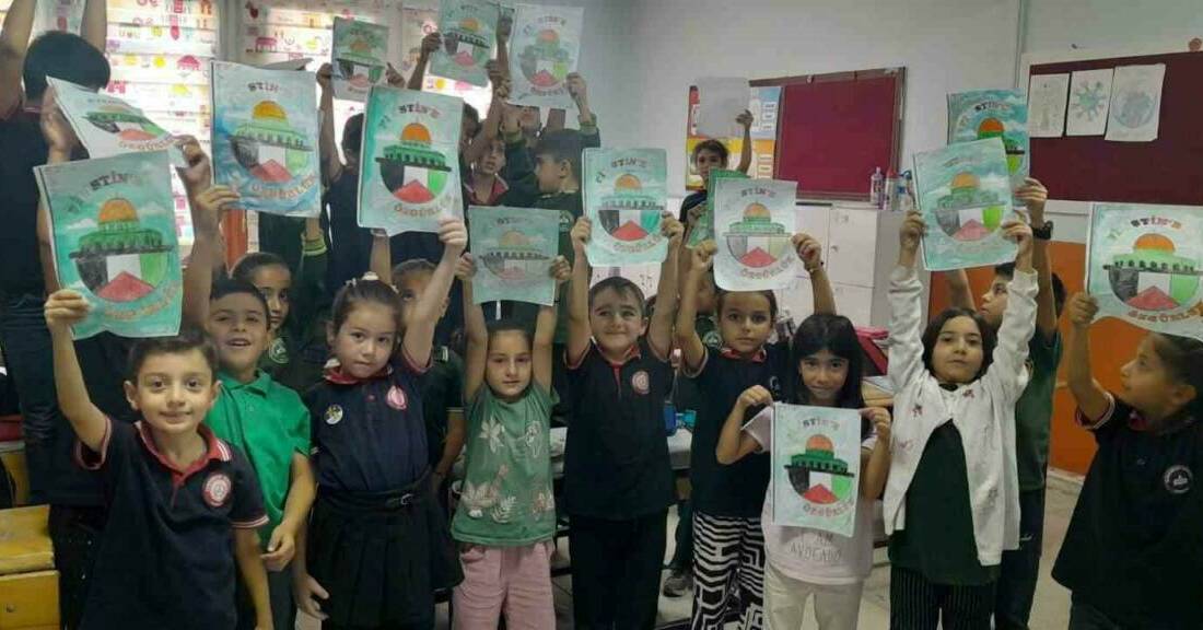 Bugün Batman'ın Gercüş ilçesinde okullarda "Gazze ve Filistin" temalı farkındalık