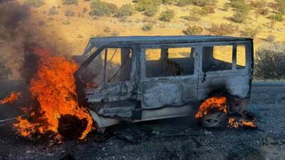 Batman’ın Gercüş ilçesinde seyir halindeyken motor bölümü alev alan bir